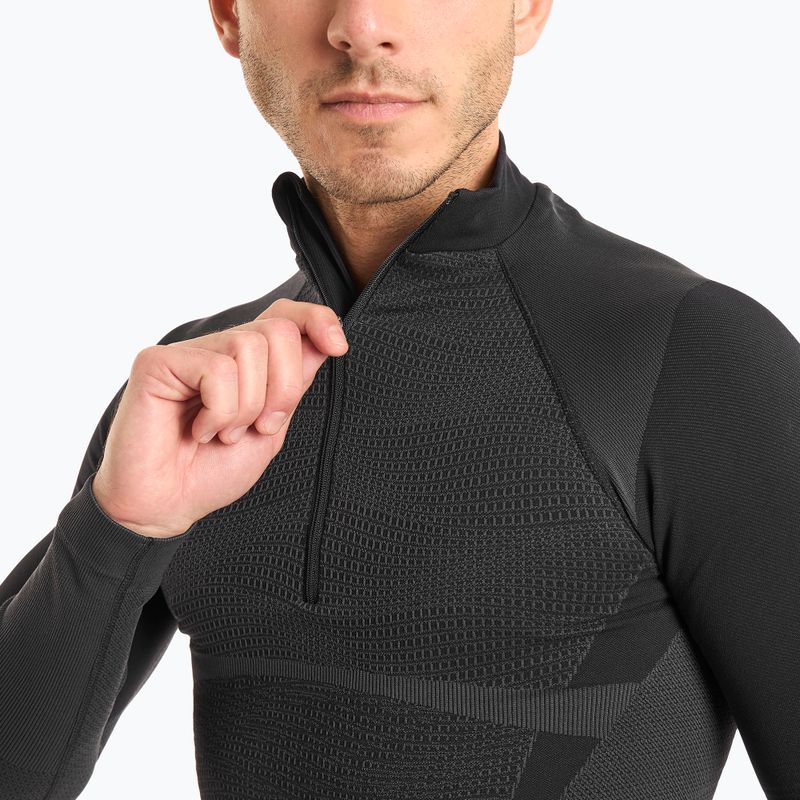 Herren-Thermoaktivshirt Mico Warm Control Zip Neck nero 3