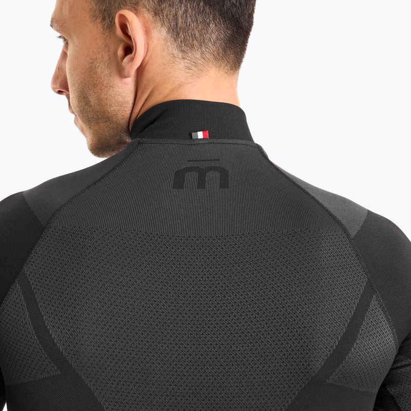 Herren-Thermoaktivshirt Mico Warm Control Zip Neck nero 4
