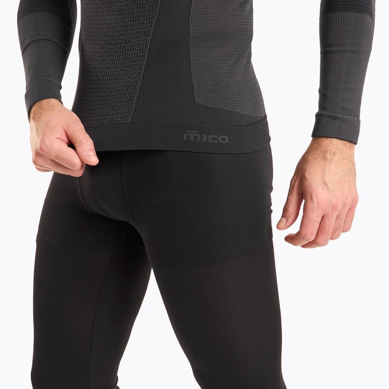 Herren-Thermoaktivshirt Mico Warm Control Zip Neck nero 5