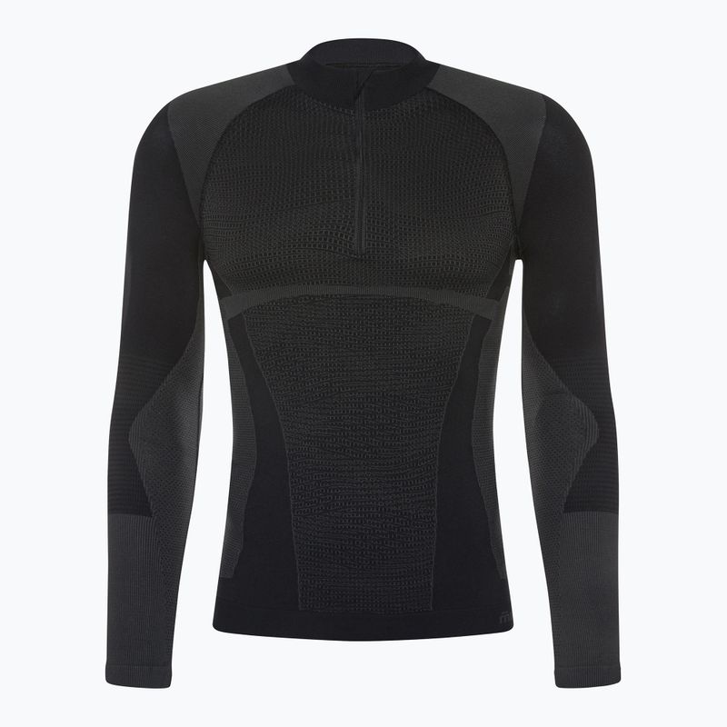 Herren-Thermoaktivshirt Mico Warm Control Zip Neck nero 6