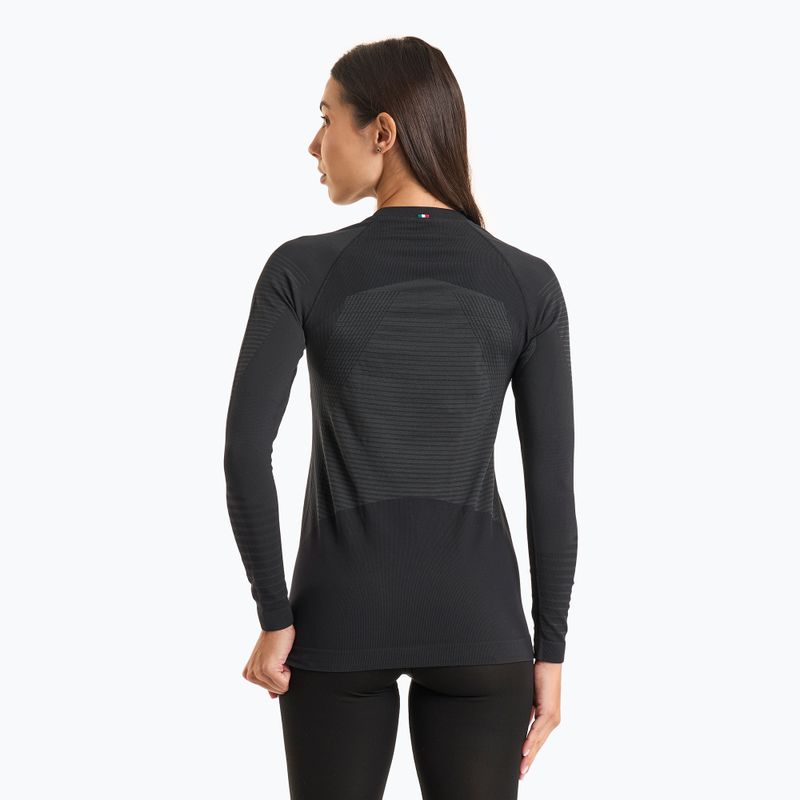 Damen-Thermoaktivshirt Mico Warm Control Round Neck nero 2