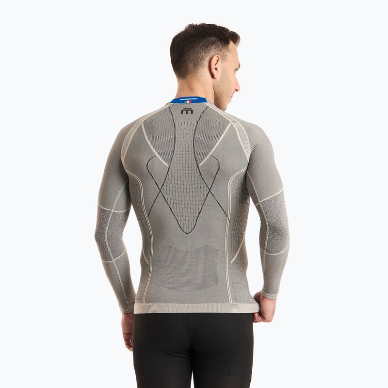 Herren Thermoaktivshirt Mico Odor Zero Rundhals grigio 2