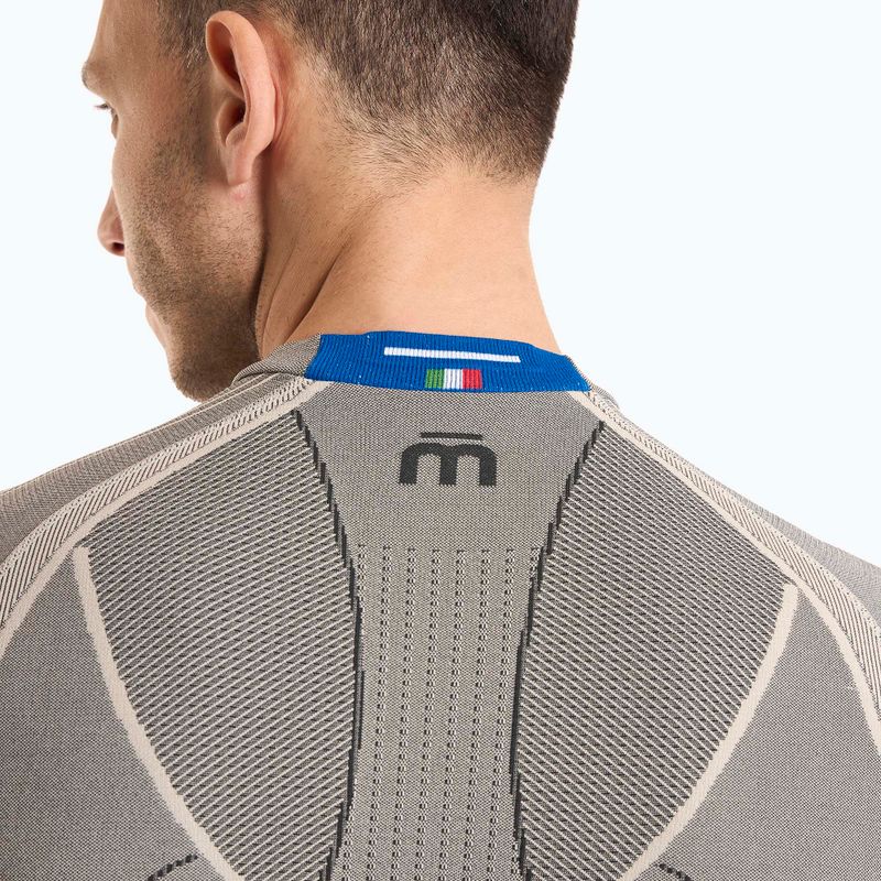Herren Thermoaktivshirt Mico Odor Zero Rundhals grigio 3