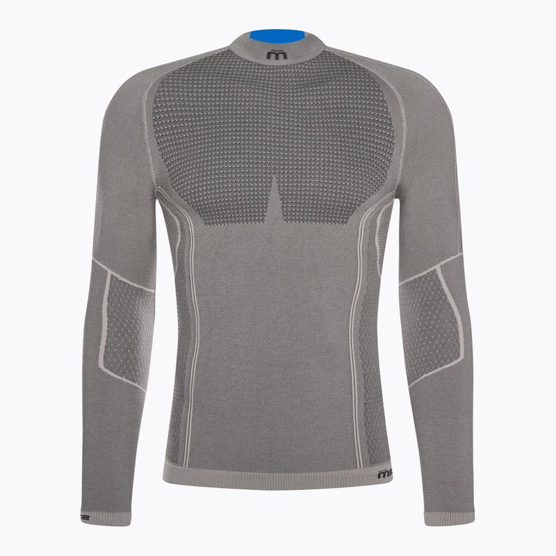 Herren Thermoaktiv-Sweatshirt Mico Odor Zero Mock Neck grigio 5