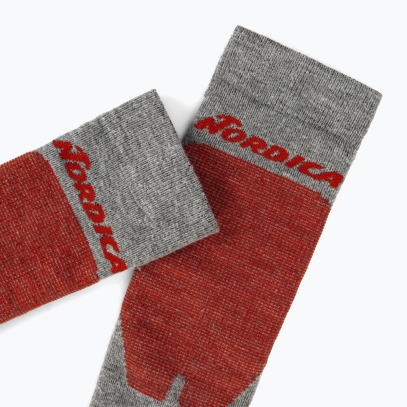 Skisocken Nordica Uni 2.0 2 pary grey/ red+black/ red 6