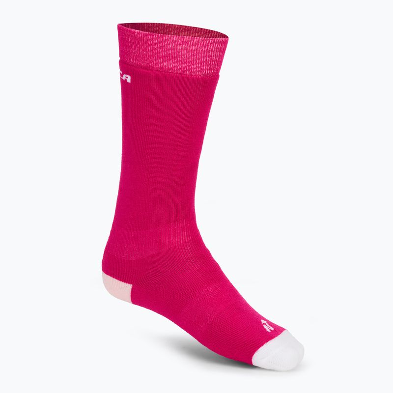 Nordica Multisports Winter Kinderskisocken 2 Paar fuxia/ rose/ weiß 2