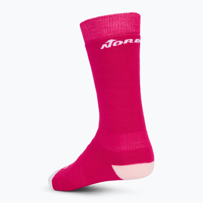 Nordica Multisports Winter Kinderskisocken 2 Paar fuxia/ rose/ weiß 3