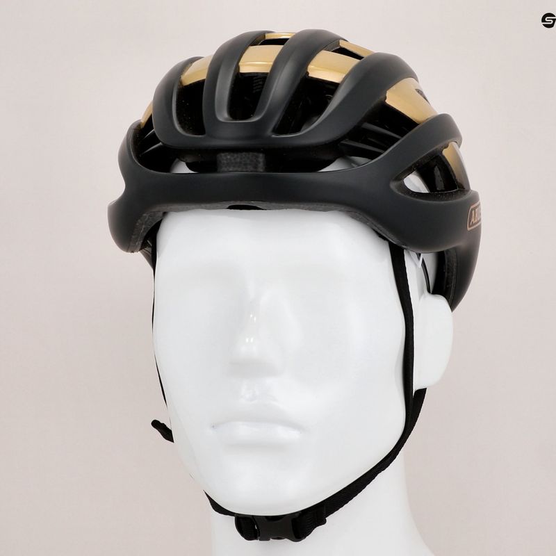 ABUS AirBreaker Fahrradhelm schwarz/gold 86830 10