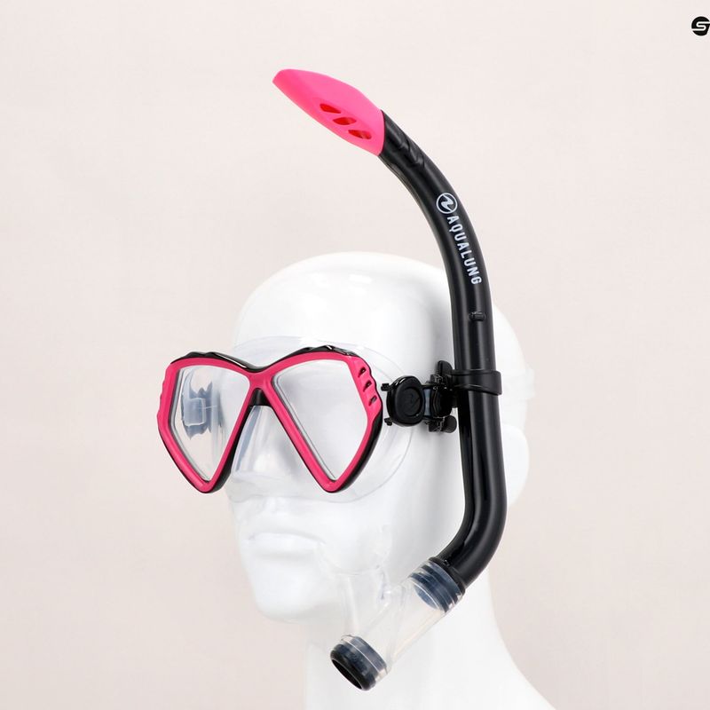 Aqualung Cub Combo Kinderschnorchelset Maske + Schnorchel schwarz/rosa SC3990002 12