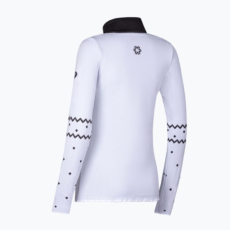 Thermoaktiver Sweatshirt Hoodie Damen Newland Groenlandia Half Zip white/black 2