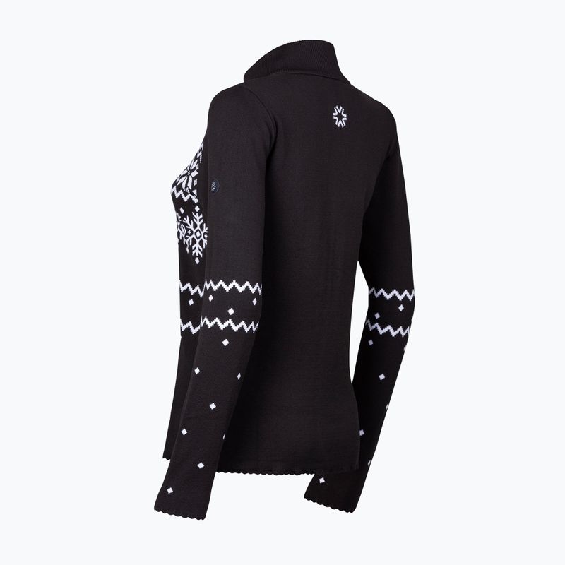 Thermoaktiver Sweatshirt Hoodie Damen Newland Guenda Full Zip black/white 2
