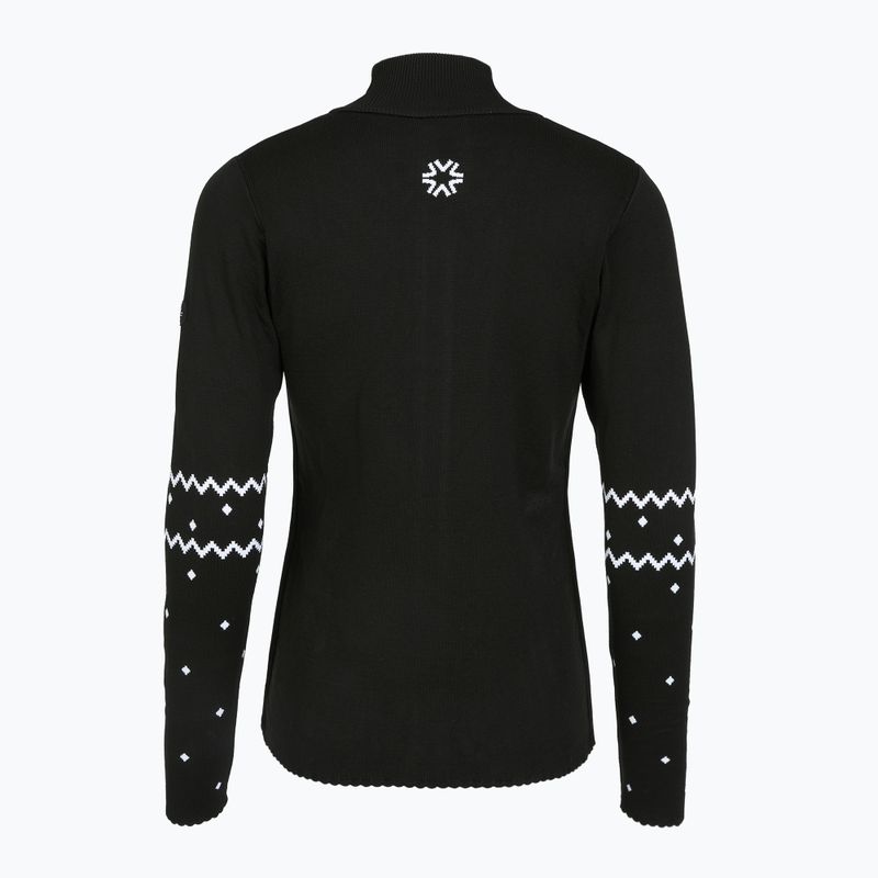 Thermoaktiver Sweatshirt Hoodie Damen Newland Guenda Full Zip black/white 2