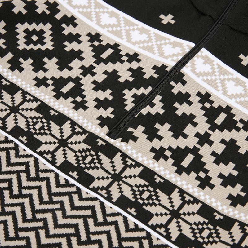 Thermoaktiver Sweatshirt Hoodie Damen Newland Kristel Half Zip black/stone 3