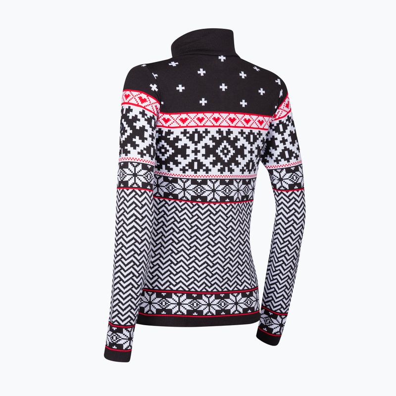 Thermoaktiver Sweatshirt Hoodie Damen Newland Kylie Full Zip black/white 2