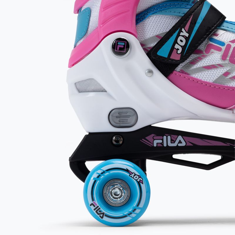 Rollschuhe für Kinder FILA Joy G white/pink/light blue 9