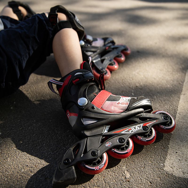 Rollschuhe für Kinder FILA J One black/red 10