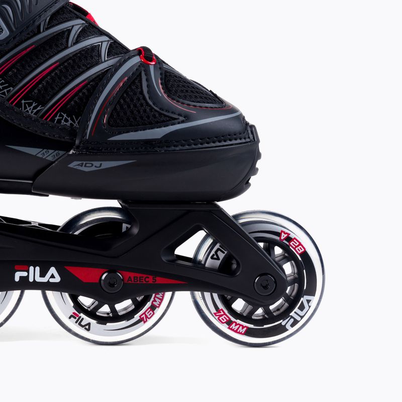 Rollschuhe für Kinder FILA X ONE black/red 6