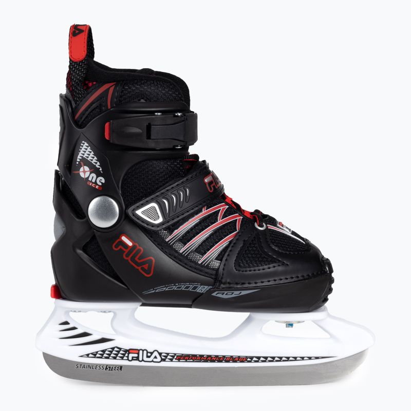 Schlittschuhe für Kinder FILA X-One black/red 2