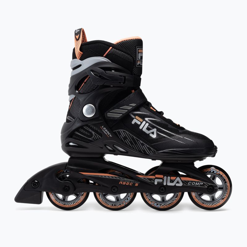 Rollerblades für Frauen FILA Legacy Comp black/salmon 2