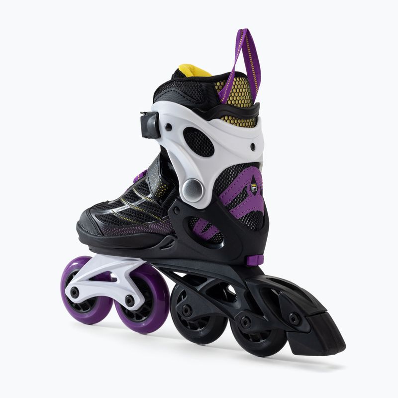 Rollschuhe für Kinder FILA Wizy G black/yellow magenta 3