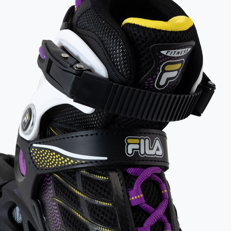 Rollschuhe für Kinder FILA Wizy G black/yellow magenta 5