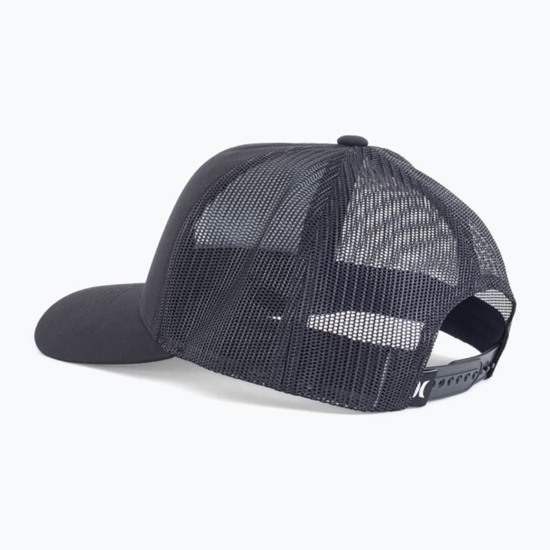 Hurley Del Mar Trucker Herren Baseballkappe reines Platin/Schwarz 2