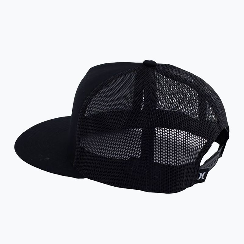 Herren Hurley Icon Solid Flat Trucker Kappe schwarz 2