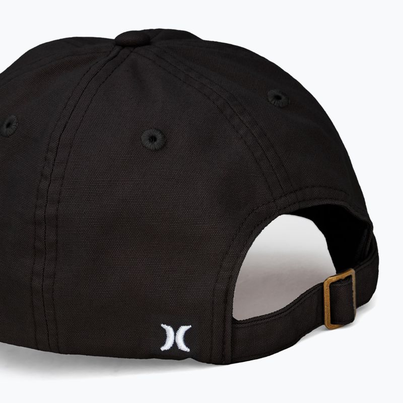 Hurley Blank Canvas Herren Baseballkappe schwarz 4