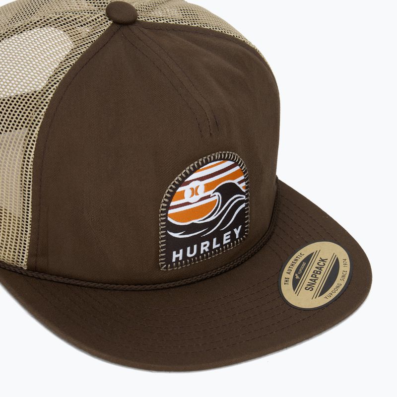 Herren Hurley Mavericks Trucker Samt braun Baseballkappe 3