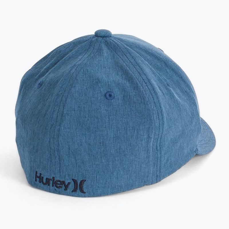 Hurley Icon Textur Baldrian blau Herren Baseballkappe 2