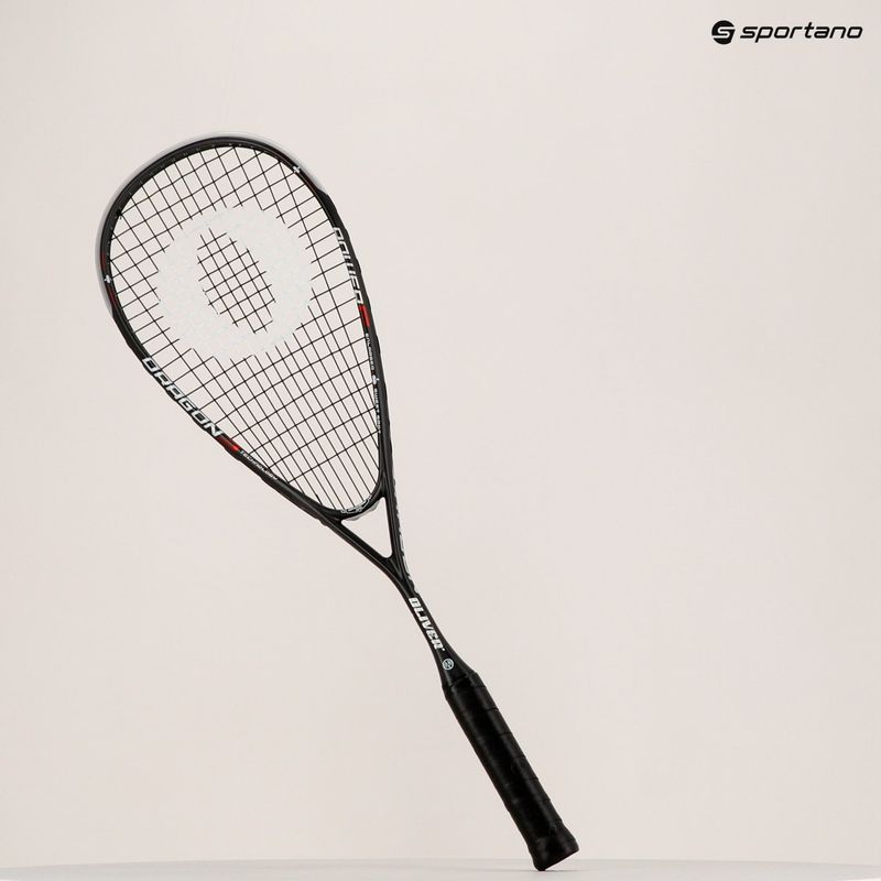 Squashschläger Oliver Dragon 3 schwarz und rot 8