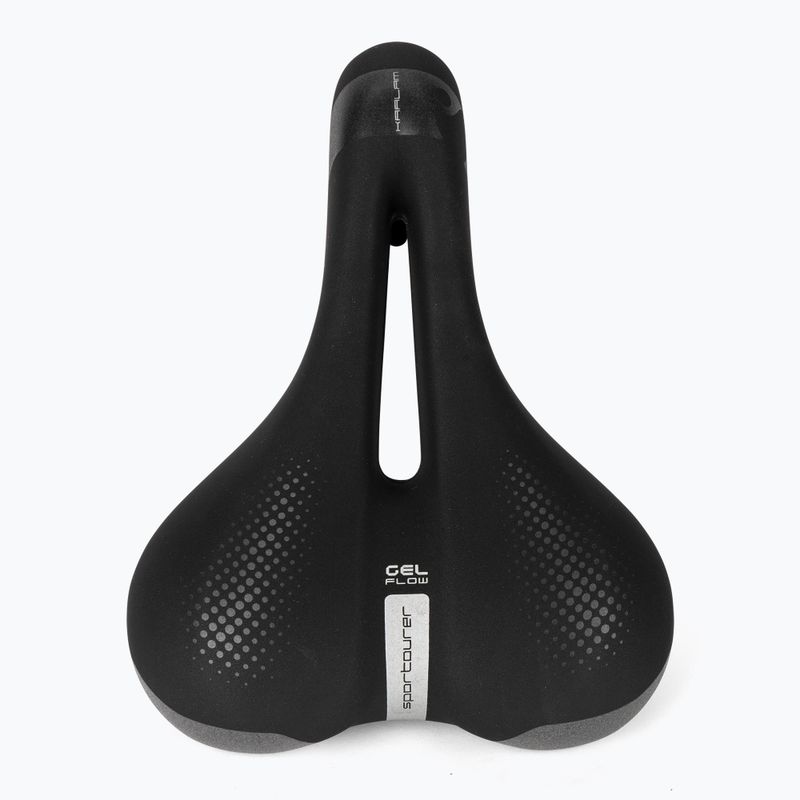 Sportourer Kaalam Gel Flow schwarzer Fahrradsattel 3