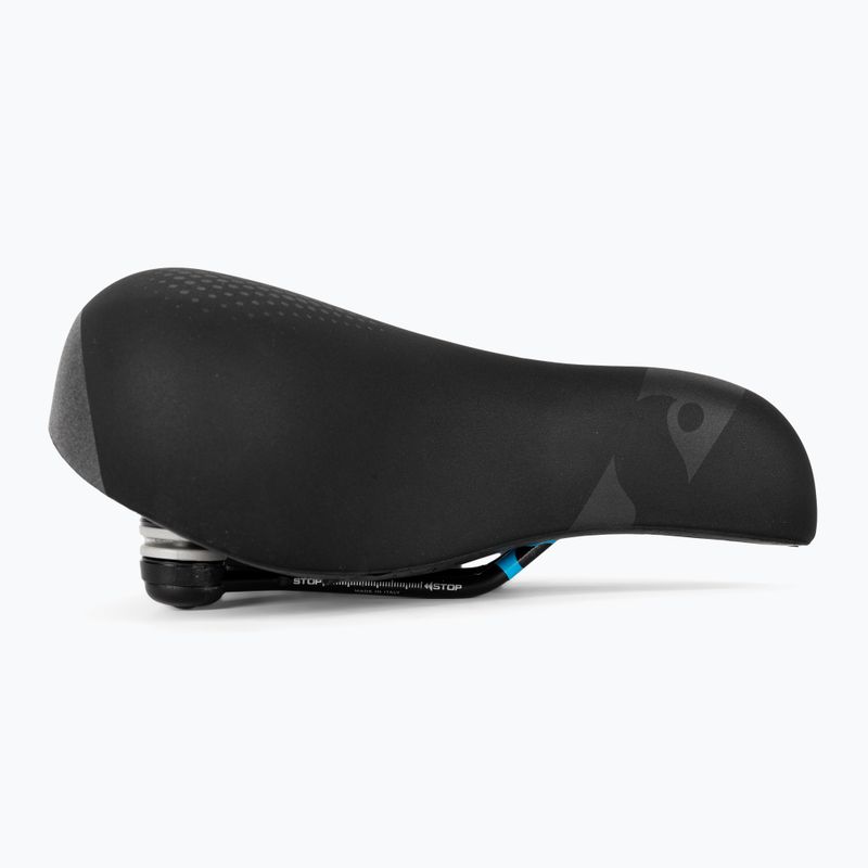 Sportourer Zeta Comfort Gel Flow schwarzer Fahrradsattel 2
