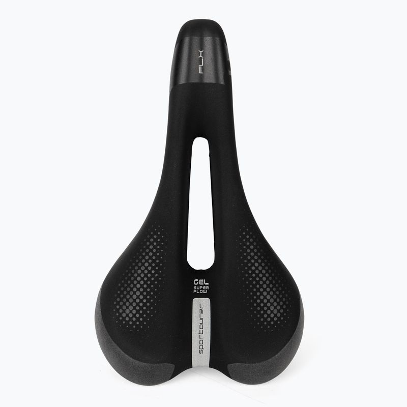 Sportourer FLX Unisex Gel Superflow schwarzer Fahrradsattel 3