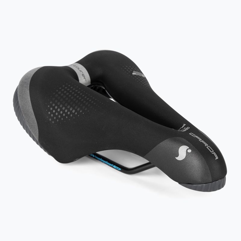 Sportourer Garda E-Bike Superflow schwarzer Fahrradsattel