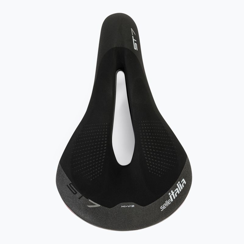 Fahrradsattel Selle Italia Sportouring ST 7 Superflow, Fec Alloy Rail, Soft-Tek, Light Gel schwarz 3