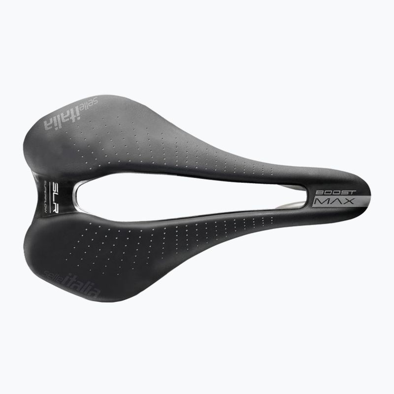 Selle Italia Max SLR Boost Gel Superflow Fahrradsattel, TI 316 Rail, Fibra-Trek, Light Gel schwarz 7