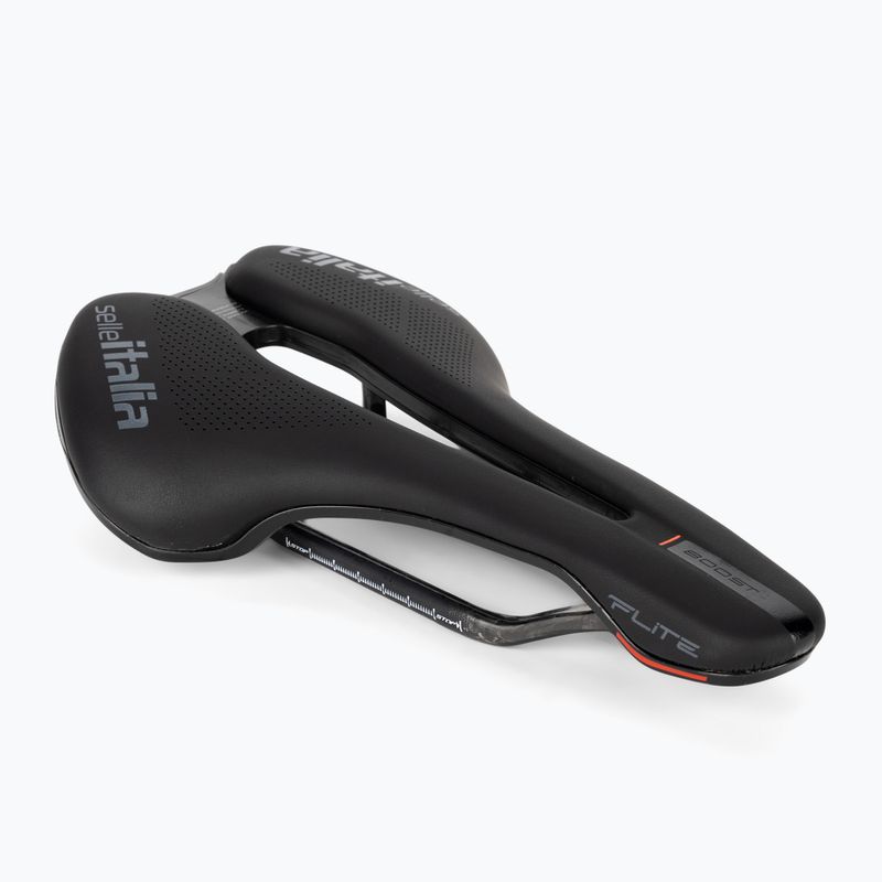 Fahrradsattel Selle Italia Flite Boost Kit Carbonio Superflow Carbon Rail+1Mm Fibra-Tek schwarz SIT-17A92ICA11
