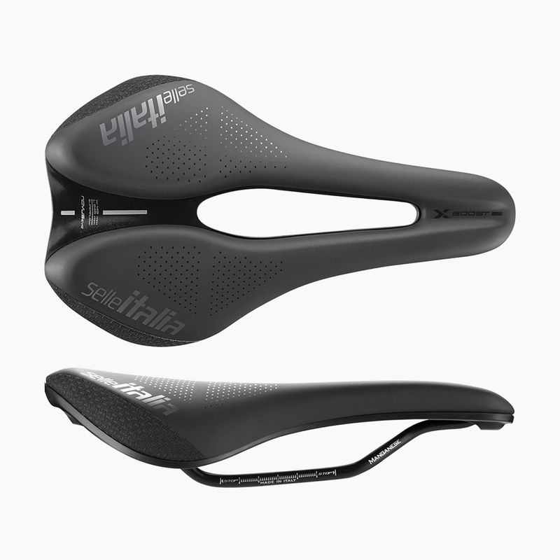 Fahrradsattel Selle Italia Novus Boost Evo X-Cross TM Superflow, Manganese Rail, Soft-Tek black
