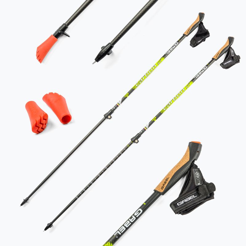 Nordic Walking Stöcke GABEL Carbon XT 2S F.L schwarz 7008351490000 7