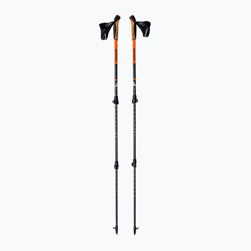 Nordic Walking Stöcke GABEL Carbon XT 3S 100 F.L. schwarz-orange 7009351420000