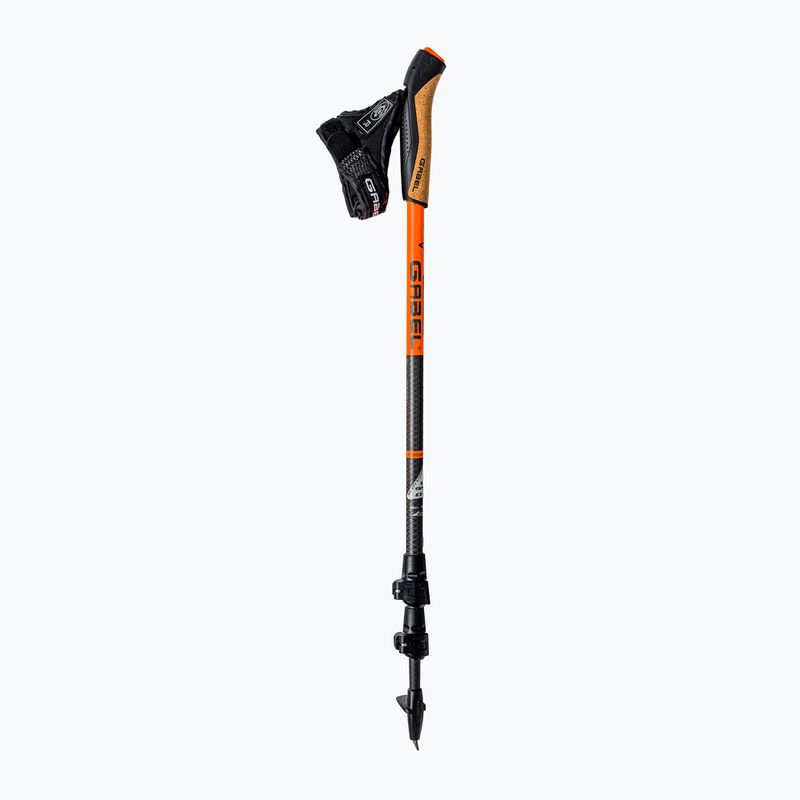 Nordic Walking Stöcke GABEL Carbon XT 3S 100 F.L. schwarz-orange 7009351420000 2