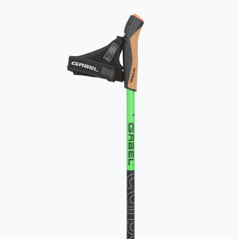 Nordic-Walking-Stöcke GABEL Carbon XT 2S 80 F.L. black/lime 2
