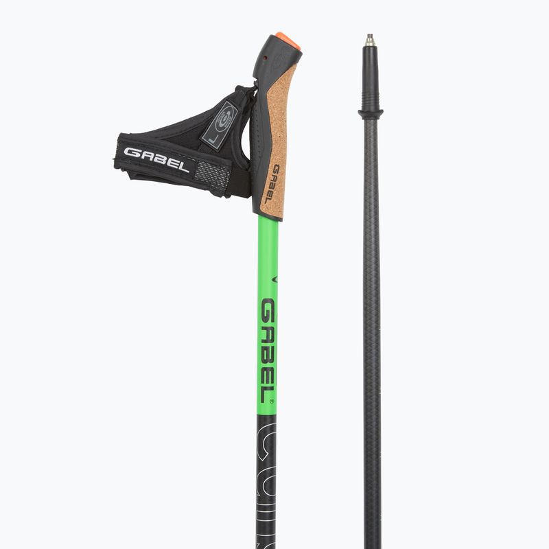 Nordic-Walking-Stöcke GABEL Carbon XT 2S 80 F.L. black/lime 3