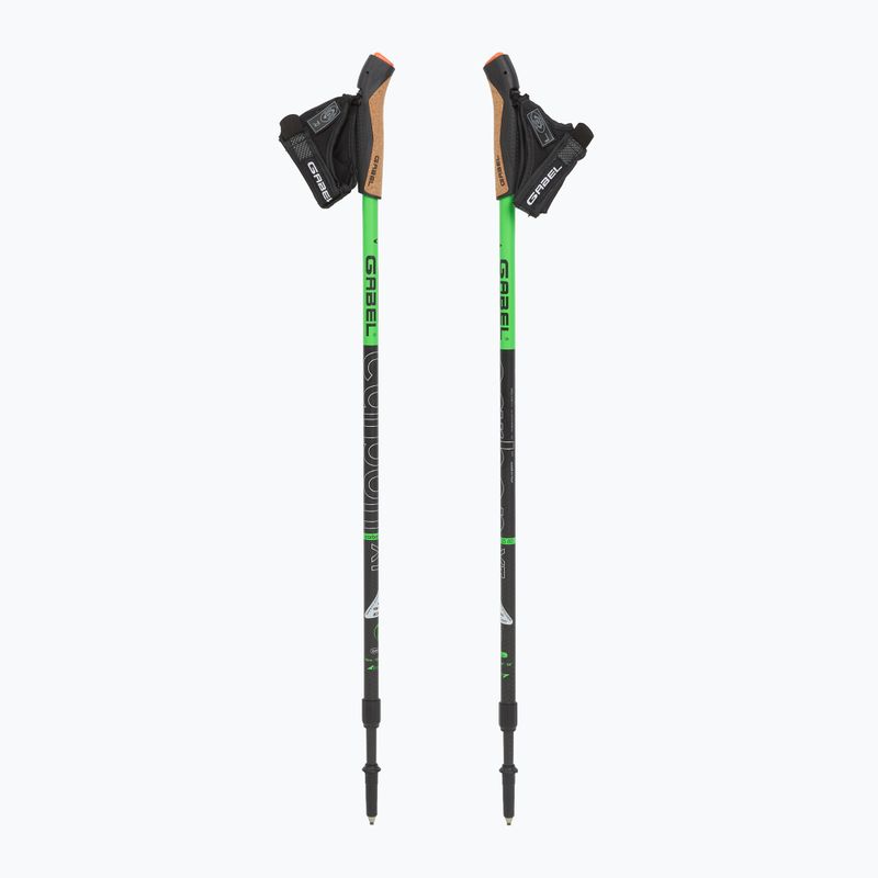 Nordic-Walking-Stöcke GABEL Carbon XT 2S 80 F.L. black/lime 5