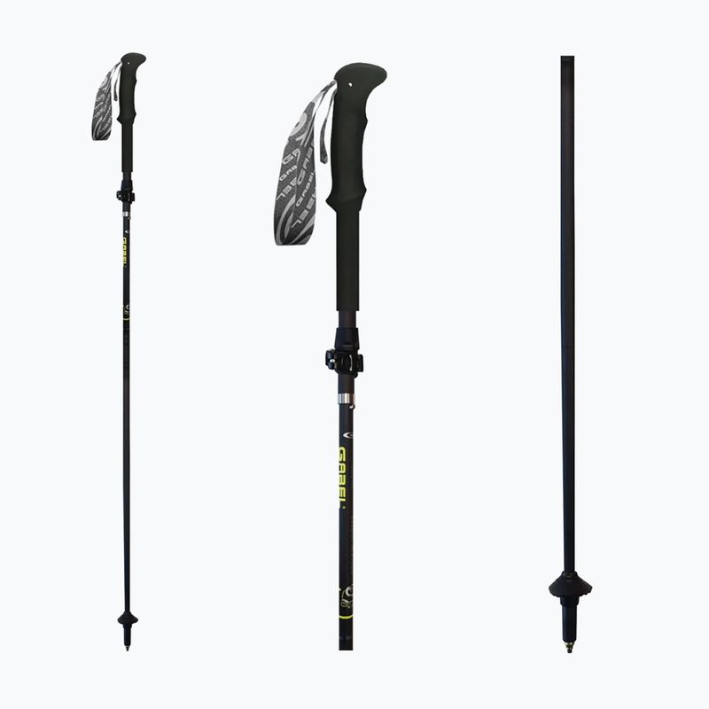 Nordic-Walking-Stöcke GABEL Carbon Feather XTL black