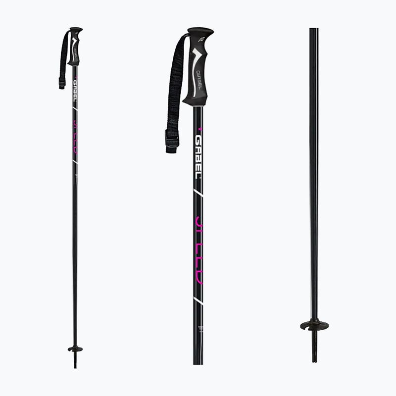 Skistöcke GABEL Speed black/pink 6