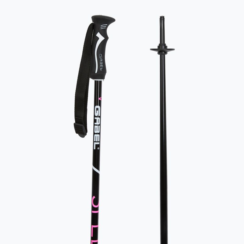 Skistöcke GABEL Speed black/pink 3