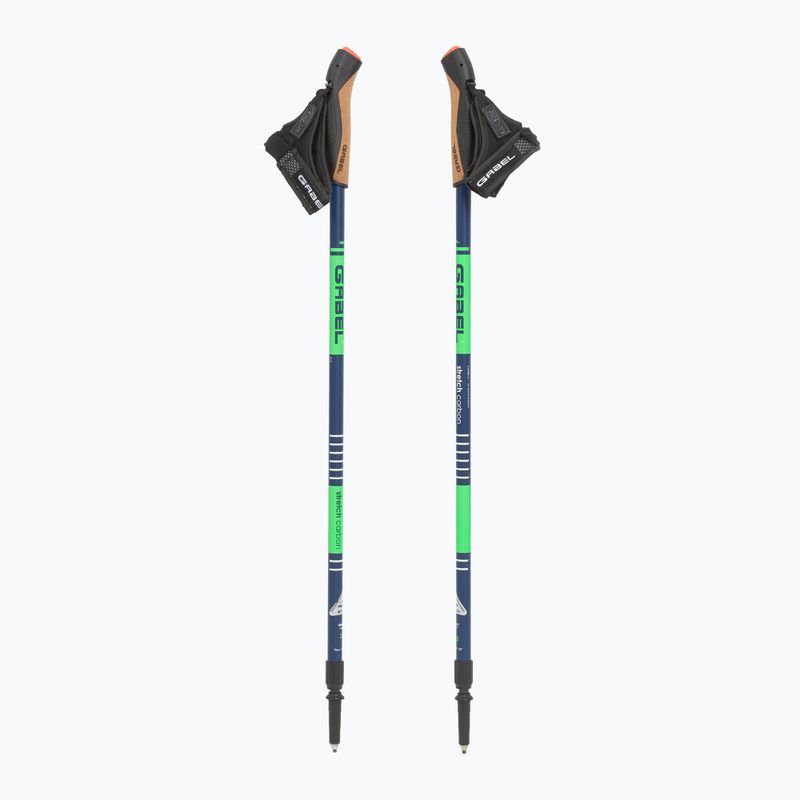 Nordic-Walking-Stöcke GABEL Strech Carbon lime 5