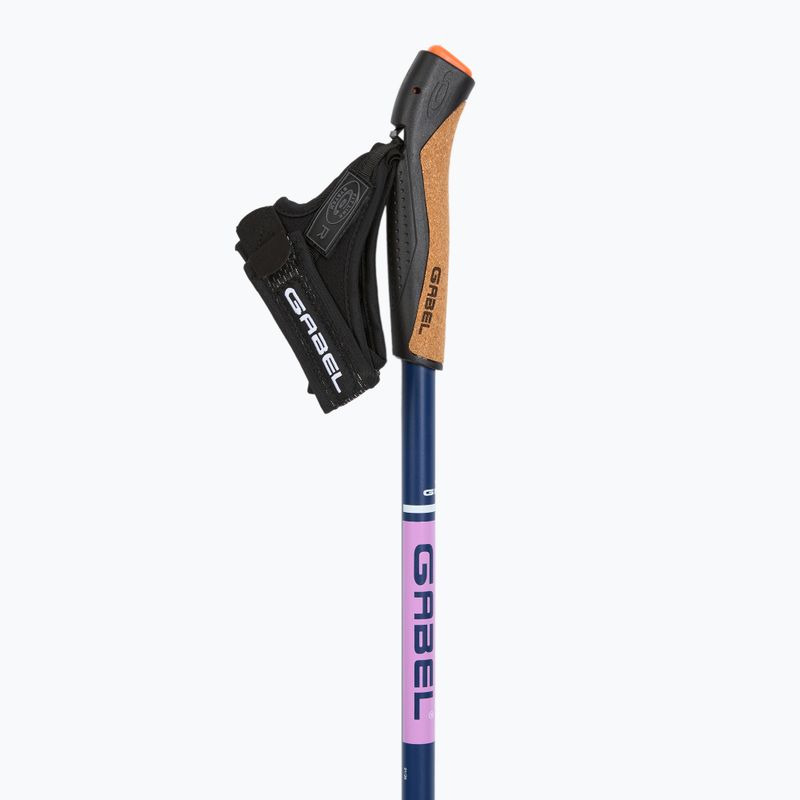 Nordic-Walking-Stöcke GABEL Strech Carbon purple 2